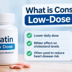 What is considered a low-dose statin