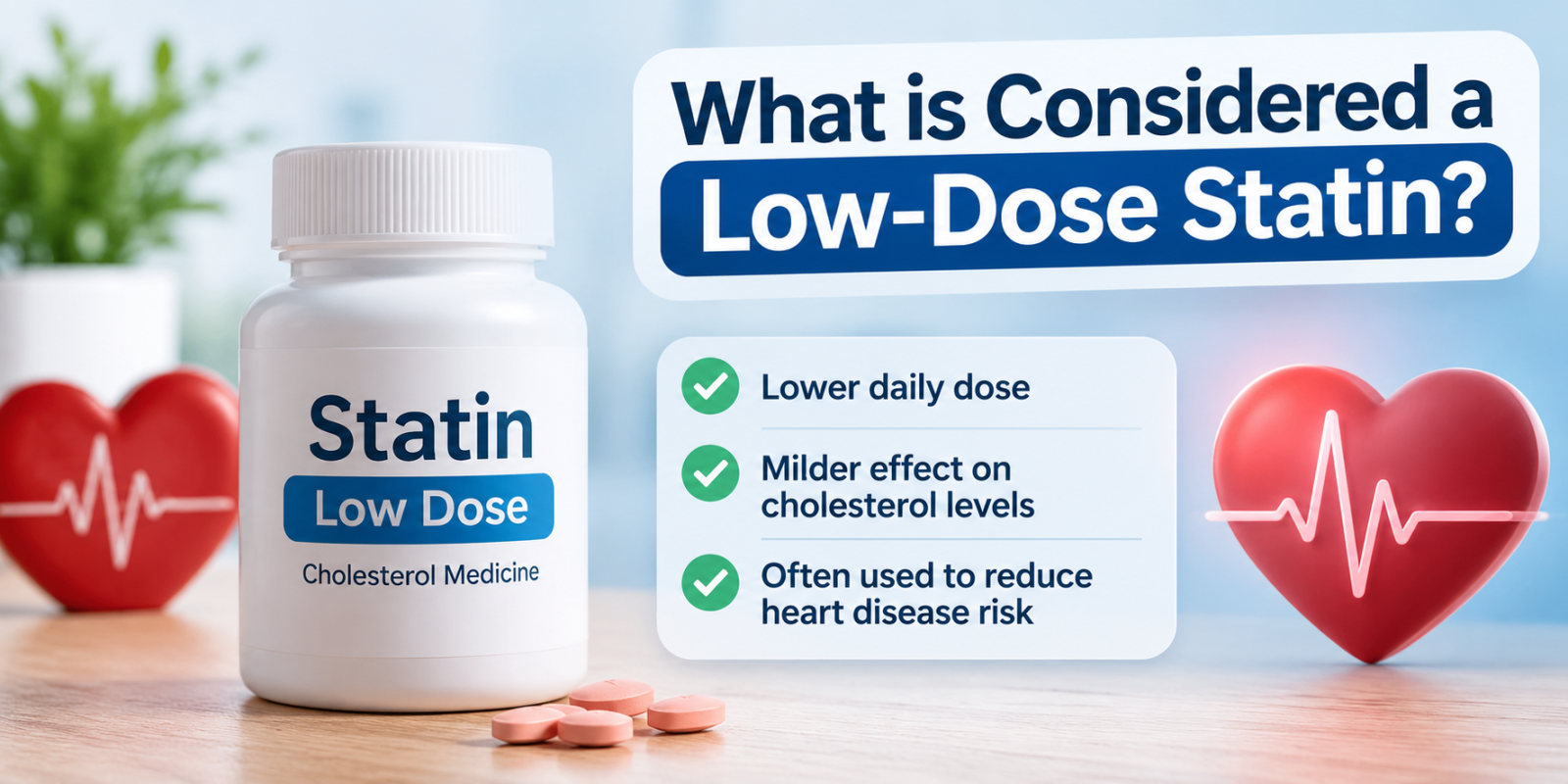 What is considered a low-dose statin