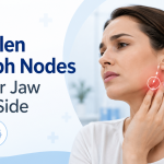 swollen lymph nodes under jaw one side
