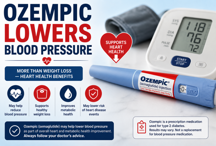 Ozempic lowers blood pressure