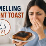 smelling burnt toast