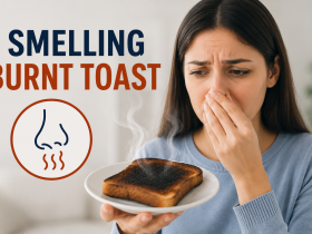 smelling burnt toast