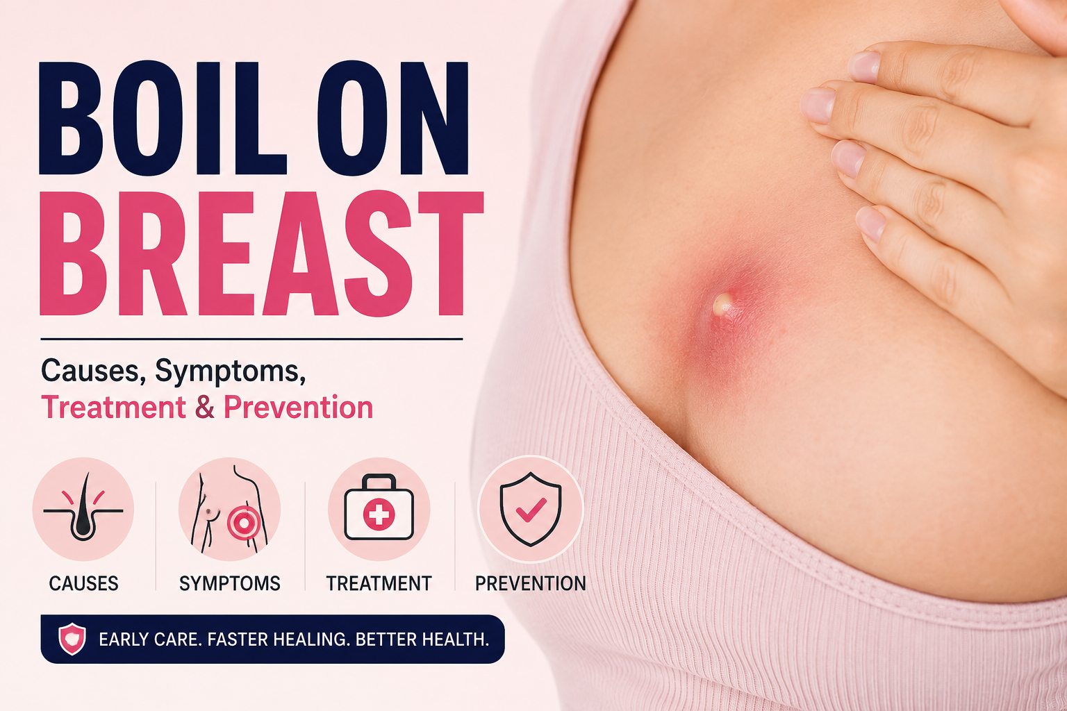 boil on breast