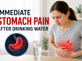 immediate stomach pain after drinking water