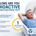 how long are you radioactive after a nuclear stress test