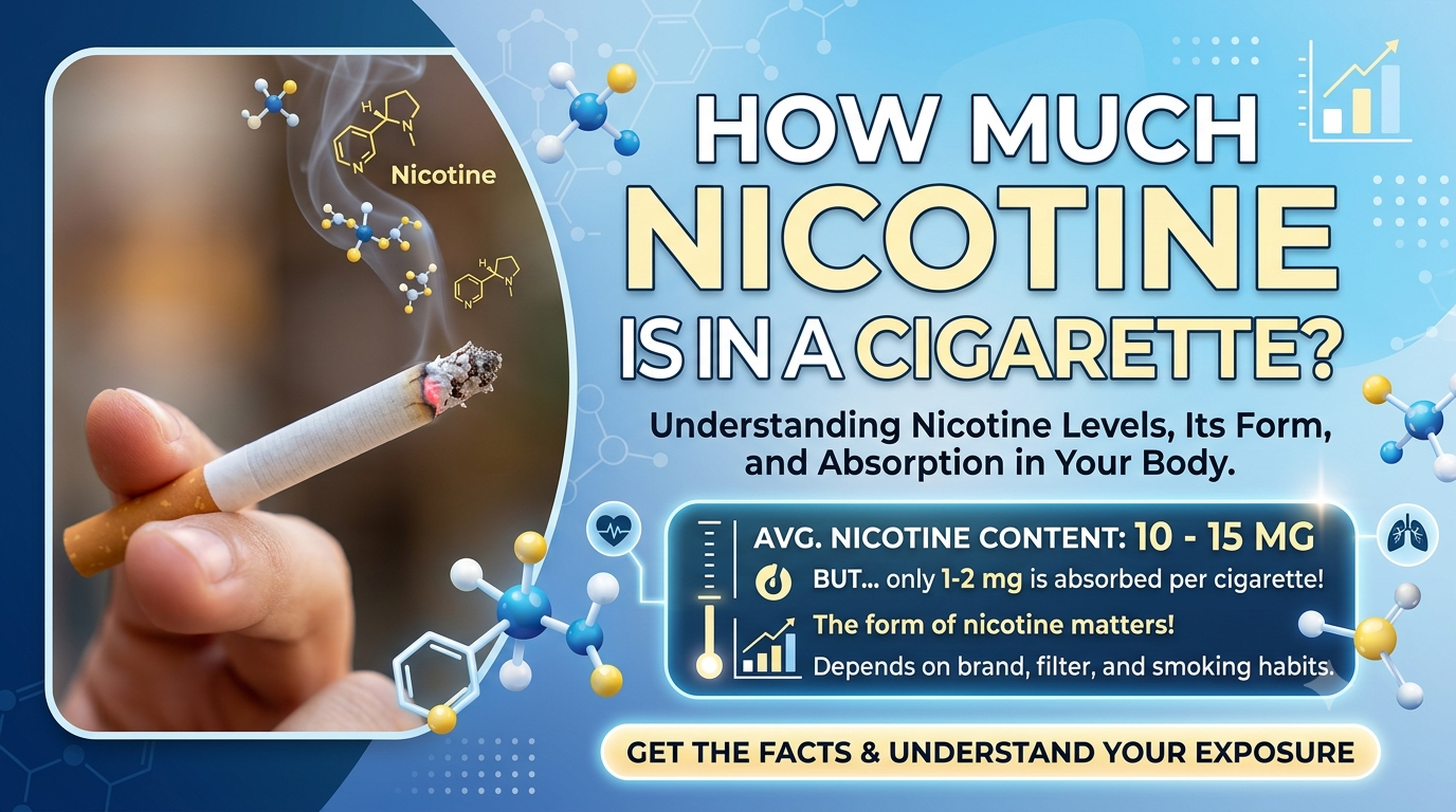how much nicotine is in a cigarette